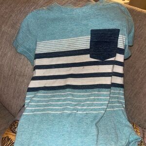 3 for $12! Toddler boy 3t Striped Blue T-Shirt with Pocket cat & jack